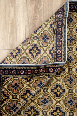 Kayseri El Dokuma Halı - Yün Üstü Pamuk - Leh1169 Kahverengi