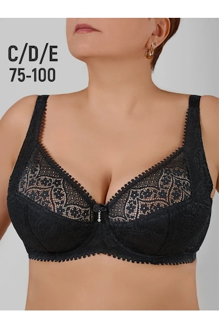 Diorella Fashion Dantel Sütyen Büyük Beden 402356620 Siyah