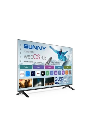 Sunny SN50QUPRL-W02M 4K Ultra HD 50" 127 Ekran Uydu Alıcılı Smart LED TV