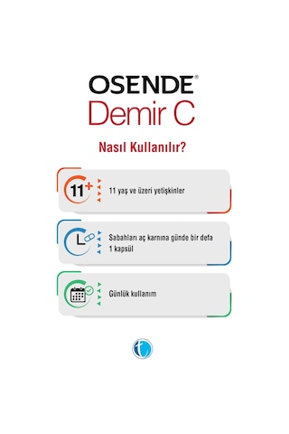 Osende Demir C - Demir Ester C Vitamini 60 Kapsül