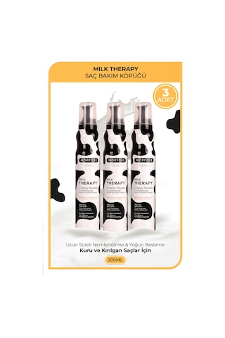 Morfose Milk Therapy Saç Köpüğü 3 x 200 ML