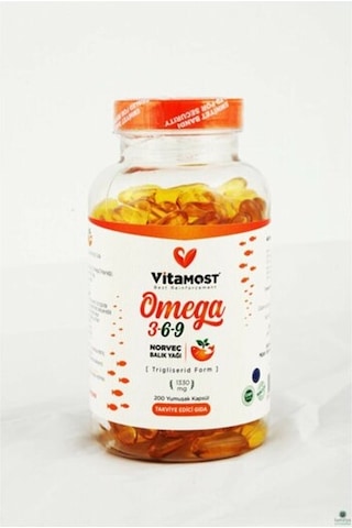 Vitamost Norveç Balık Yağı Omega 3-6-9 200 Yumuşak Kapsül