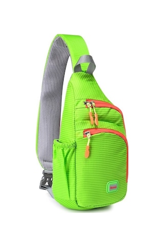 Outdoor Spor Çantası, Koşu Ve Hiking İçin Ergonomik Göğüs Çantası, Hafif Ve Su Geçirmez Tasarım Yeşil