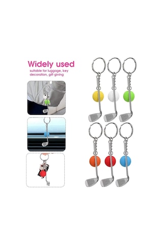 Bay Gerçekçi Golf Tasarımlı Şık Anahtarlık Kolye Çanta Süsü Golf Keychain Najmaddin
