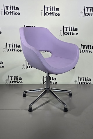 Monaco Çalışma Kesim Koltuğu Konik Sabit Ayak Lila