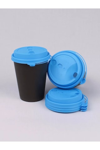 Softhomecraft 50 Adet Mavi Valfli 90 Mm Bardak Kapağı 172436873 100 adet