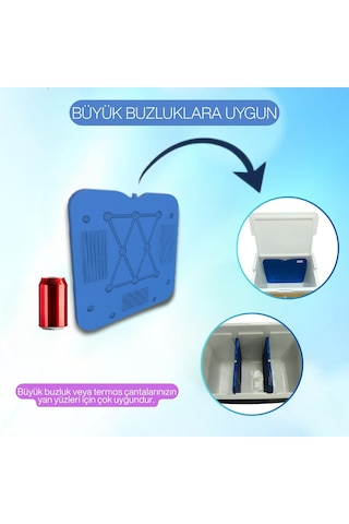 K-700 Buz Aküsü İce Pack -2li Mavi