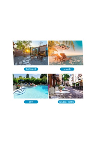 Neevoyu 210d Oxford Dokuma Gümüş Kaplama Şemsiye Kılıfı - Su Geçirmez, Toz Ve Güneş Koruyucu, 265cm, Siyah