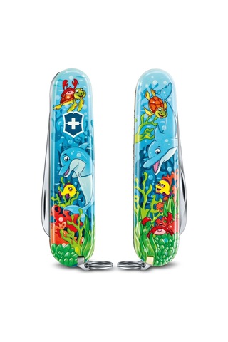 Victorinox My First Yunus Desenli Kamp Çakı-Boyama Kitabı 0.2373.E1 Çok Renkli