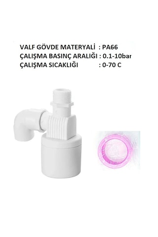 Yate10 L Tipi 3/4 Yüzen Tip Otomatik Su Deposu Flatörü