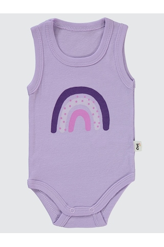 Civil Baby Kız Bebek Çıtçıtlı Badi 1-36 Ay Lila