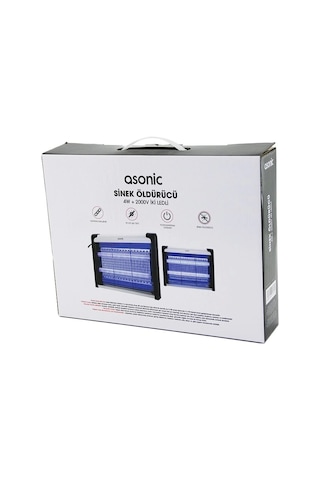 2 Ledli Sinek Öldürücü Cız Makine 4w - 2000v 30m2 Etkinlik Alanı As-a28