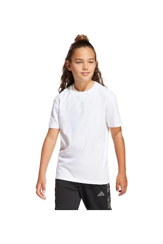 Adidas Çocuk Beyaz T-shirt J Dy Ls Gfx T Jd4557 Beyaz