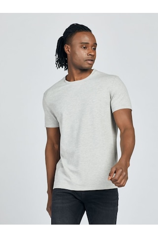 LOFT Regular Fit Erkek Tshirt K.kol Lf2026814 Q1.v1 Gri Melanj