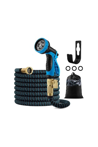 Reedark Genişleyebilir Bahçe Hortumu - 7.5/15m Esnek, Pratik, Nozullu Zemin, Bahçe, Evcil Hayvan