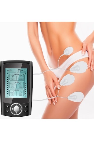 Maiyame Usb Şarjlı 36 Modlu Tens Ems Akım Masaj Cihazı, 20 Seviye Güç Ayarı, Boyun-kol Masajı İçin Taşınabilir Siyah Siyah