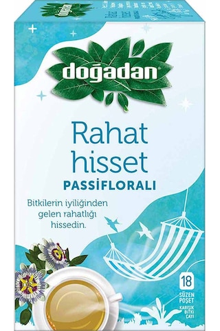 Doğadan Rahat Hisset Pasifloralı Süzen Poşet Karışık Bitki Çayı 18'li