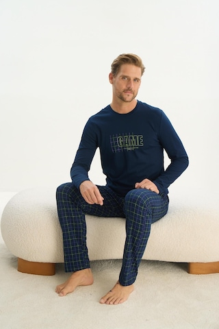 Erkek Uzun Kol Lacivert Pijama Takım C6t1n4o9 001