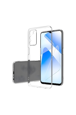 Oppo A55 5g Kılıf Şeffaf İnce Ve Esnek Süper Silikon Kılıf Renksiz