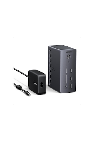 Ugreen Revodok Pro 2dp Ve Hdmı Yalnızca Windows Dizüstü Bilgisayarlar İçin 8k Dp/4k Hdmı, 100w Şarj, 27w Usb C, 10gbps Usb Bağlantı Noktaları, Gigabit Lan, Sd/tf İle Üçlü Ekran Yuvası