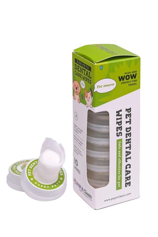 Popitclean Evcil Hayvan Kedi & Köpek Diş Bakım ve Temizleme Mendili