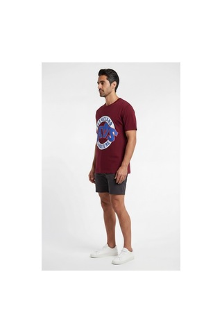 Usa Basketball Cleveland Bordo Dar Kalıp Erkek T-shirt 141972 SİYAH