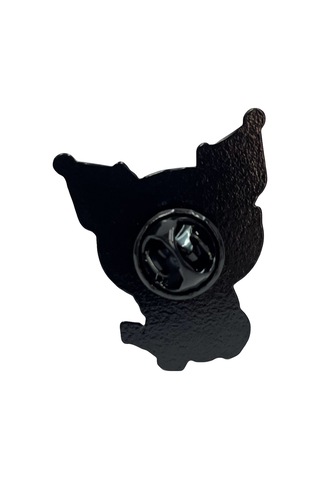 Kuromi Metal Broş Siyah-pembe