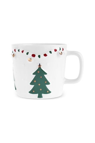 Karaca New Year Yılbaşı Glowy Tree Kupa 460 Ml Beyaz