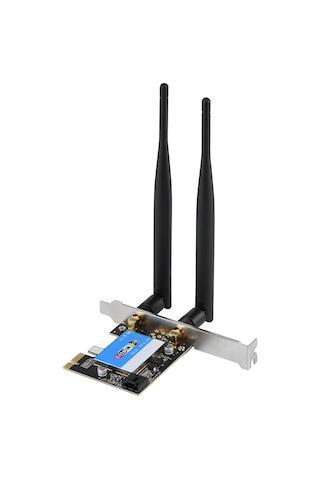 Fosenze Pcıe Kablosuz Kart Rtl8821: 433mbps, Çift Bant 2.4g/5g , Bluetooth 4.0, Wın7/wın8/wın10 Uyumlu, Masaüstü Bilgisayarlar İçin