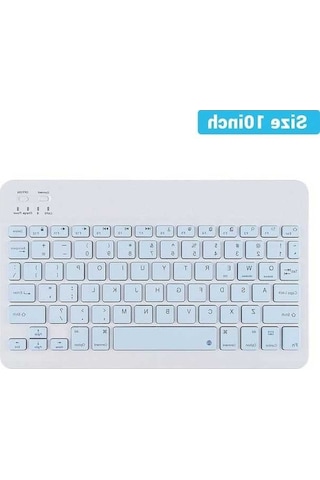Willowhaven Bluetooth Kablosuz Klavye Fare Android Ios Samsung Xiaomi Tablet İçin İpad Uyumlu Air Sky Blue Keyboard Arabic Language