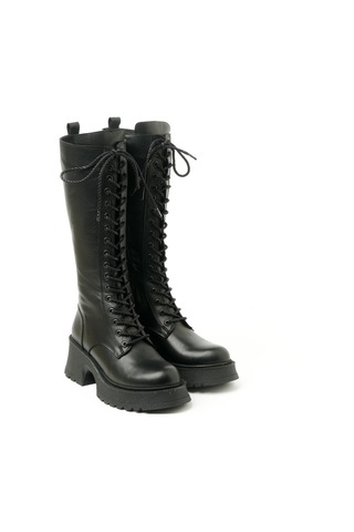 Sıyah Çizme Kadın Rc-33606 John May Siyah