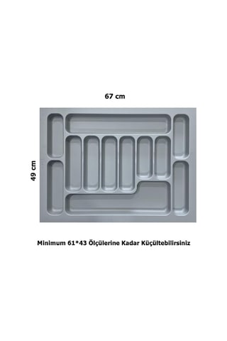 LİDER 67*49 Çekmece İçi Kaşıklık,(61*43 Ölçüsüne Küçülebilir)