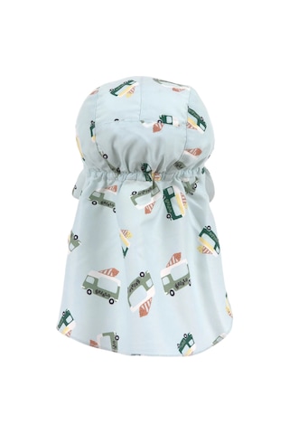 Lassig Flap Hat Uv Korumalı Uzun Şapka Ice Cream Truck Illusion Blue Mavi
