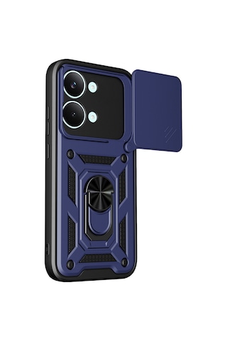Newface - 503 - Xiaomi Poco X8 Pro Max Pars Lens Yüzüklü Silikon - Csmo-tex - - Lacivert
