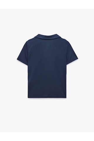 Koton Slim Fit Kısa Kollu Polo Yaka Spor Tişört Lacivert 6sak10373nk
