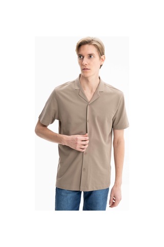 AR-MA Arma Erkek % 100 Pamuk Penye Pike Regular Fit Polo Yaka Gömlek Y25374351101 Gri-bej G8 Gri