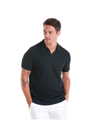 Hatemoğlu Lacivert Regular Fit Düz Polo Yaka Pamuklu Tişört 35362024c011 005 Lacivert