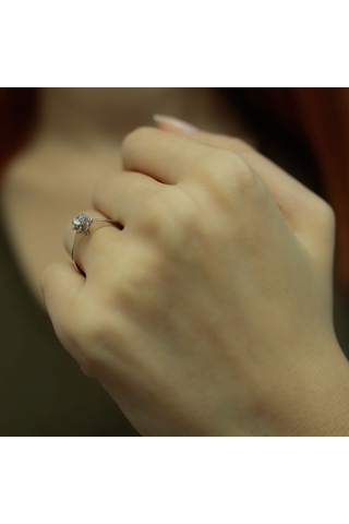 Lova H Renk 0,23 Karat Pırlanta Tektaş Yüzük - 1020073