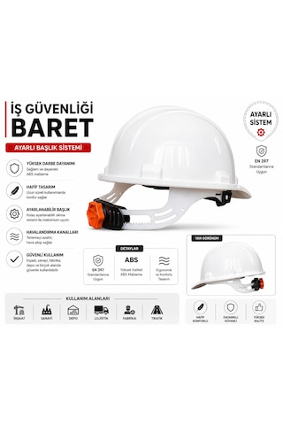 Baret Ayarlı Vidalı Koruyuculu