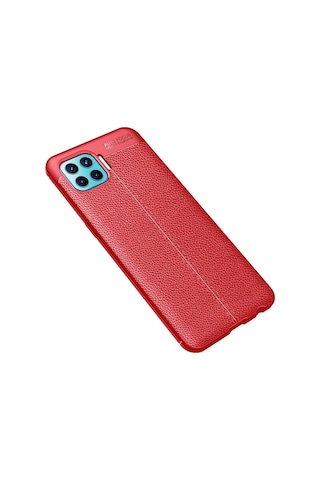 Newface Oppo Reno 4 Lite Kılıf Auto Focus Kapak Semeglbl - 3 - Kırmızı