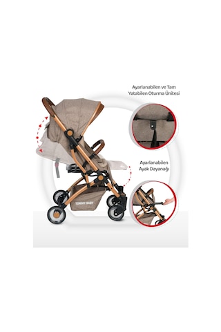 Tommybaby Gold Golf Kabin Bebek Arabası