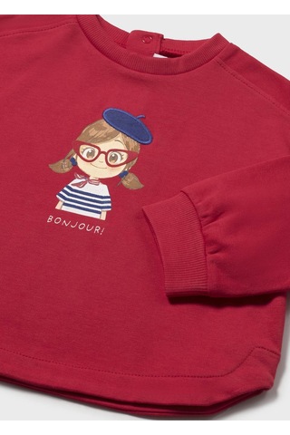 Mayoral Kız Bebek Sweatshirt Kırmızı