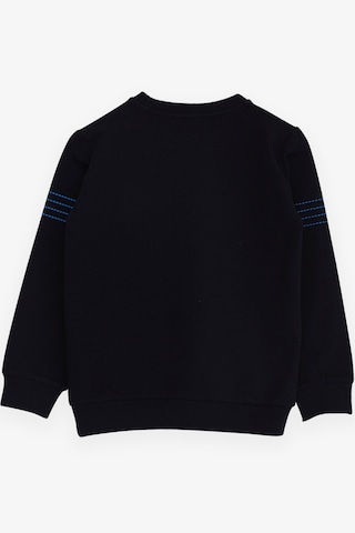 Breeze Erkek Çocuk Sweatshirt Yazı Baskılı 7-12 Yaş, Lacivert