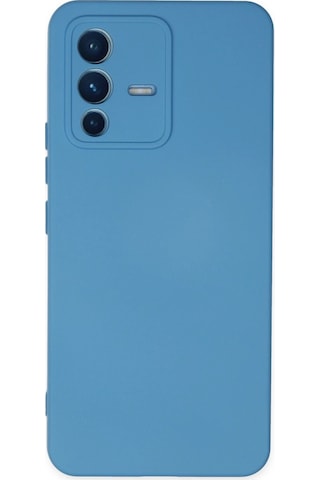 Newface Vivo V23 5g Kılıf Nano İçi Kadife Silikon Semeglbl - 31 - Mavi