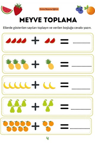 Okul Öncesi Pratik Matematik Kitabı