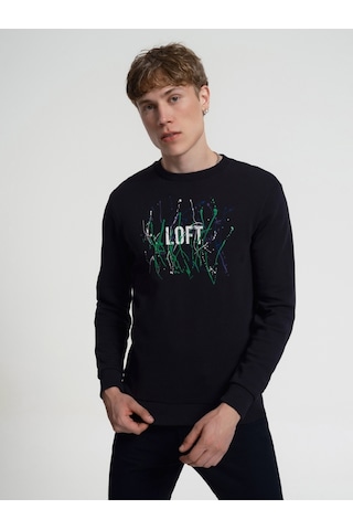 Erkek Sweatshirt Lf2034076 Siyah