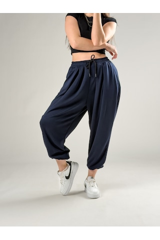 Cocopelli Pileli Lacivert Kadın Jogger Pantolon Coc2850 Lacivert