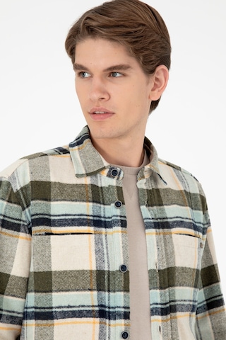 U.s. Polo Assn. Erkek Haki Gömlek Desenli 50290278-vr027 Haki