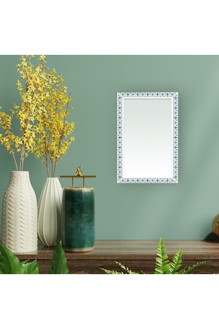 Hatayi Penç Dekoratif Ayna Beyaz