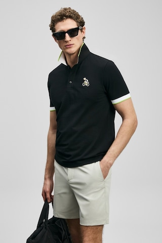 Lufian Zane Smart Erkek Polo Tişört Siyah Siyah 111040242100100 Siyah